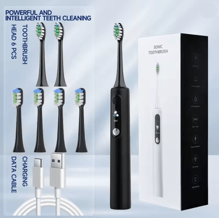 SonicGlow Intelligent Ultrasonic Electric Toothbrush with Magnetic Suspension and Smart Display