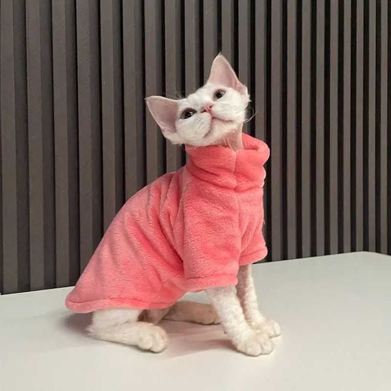 Fashionable Cat and Dog Winter Sweater Pet Hoodie Warm Knit Outfit