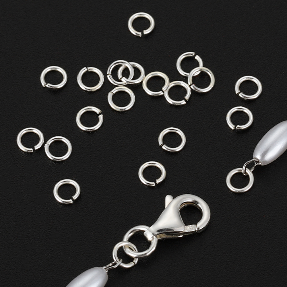 925 Sterling Silver Jump Rings 3-6mm: 30-60pcs Split Rings for DIY Jewelry Making - Earrings & Bracelets Findings