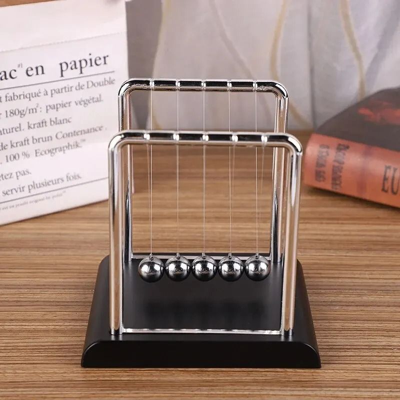 Newtons Cradle Balance Steel Ball Desktop Stress Relief Toy