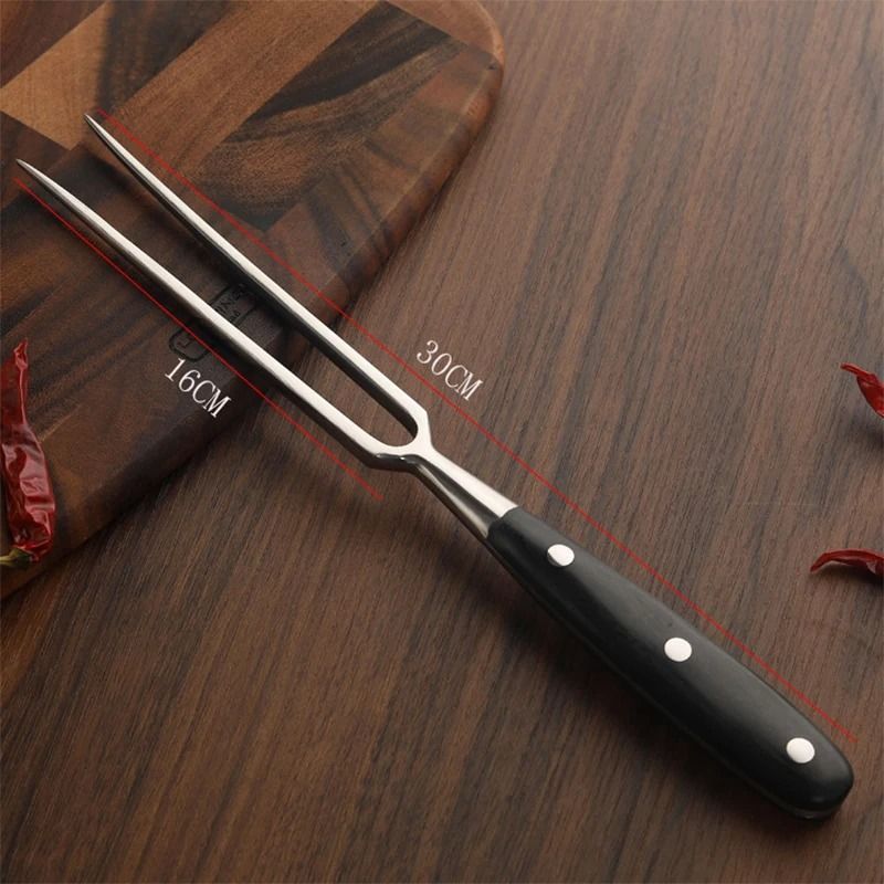 Stainless Steel BBQ Fork Grill Meat Cooking Tool for Outdoor Grilling and Camping