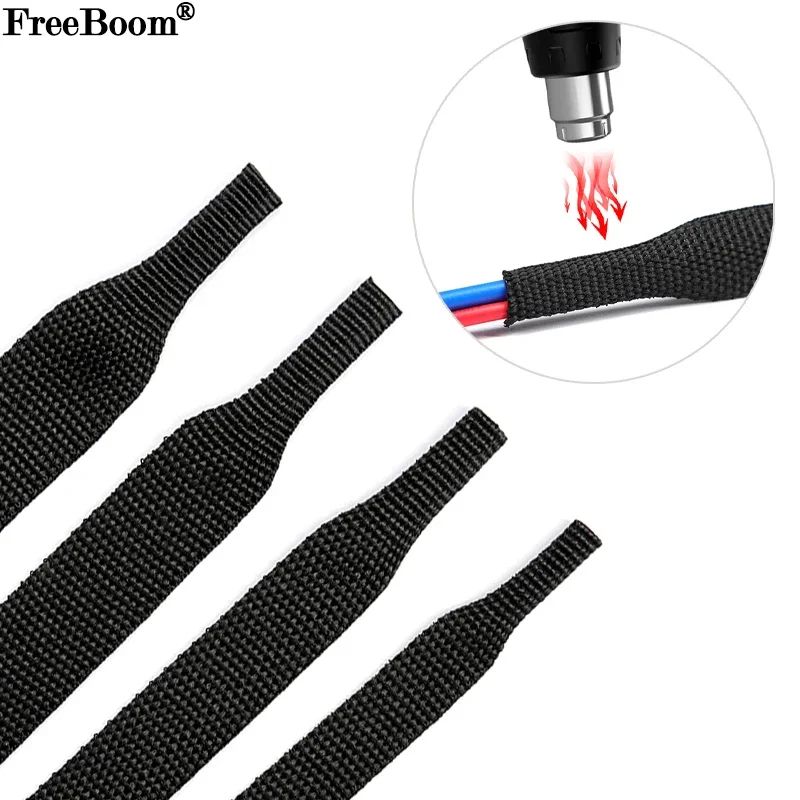 PET Braided Expandable Cable Sleeving Heat-Shrinkable Wire Wrap Protector (2–50 mm)