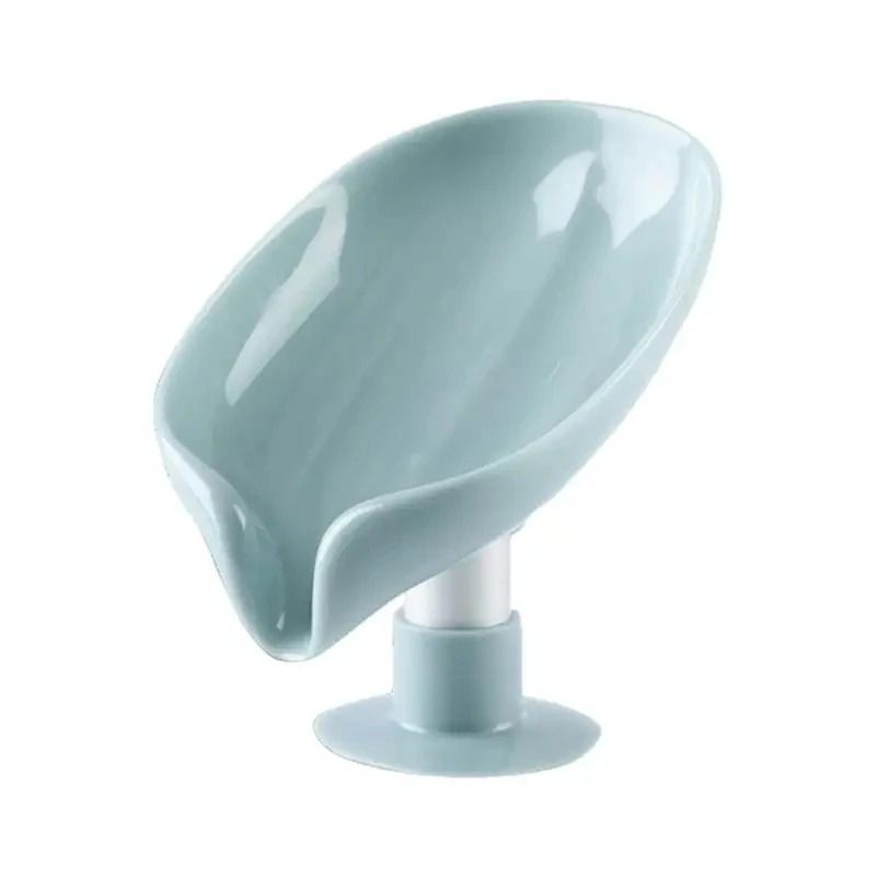 Leaf Shape Soap Holder with Suction Cup Sponge Dish Rack