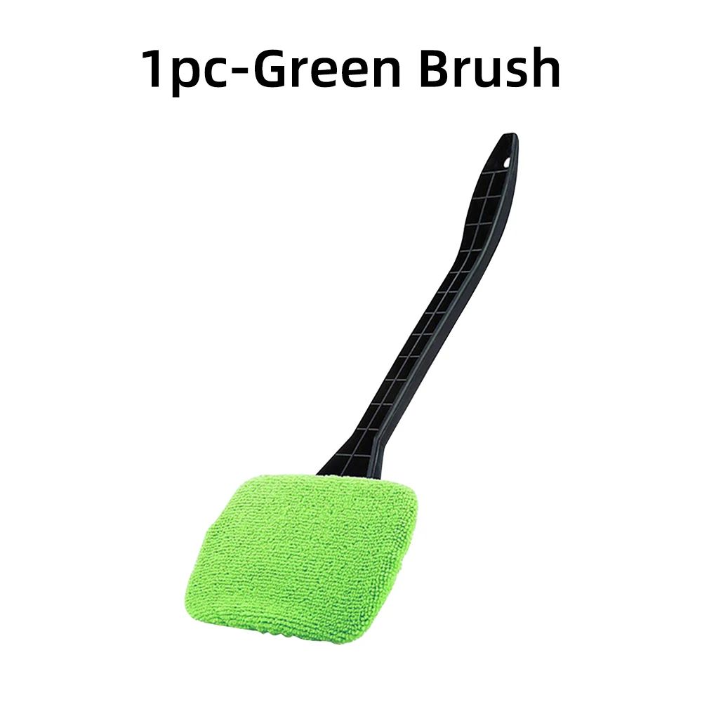 Microfiber Car Window Cleaner Brush – Long Handle Windshield Cleaning Tool
