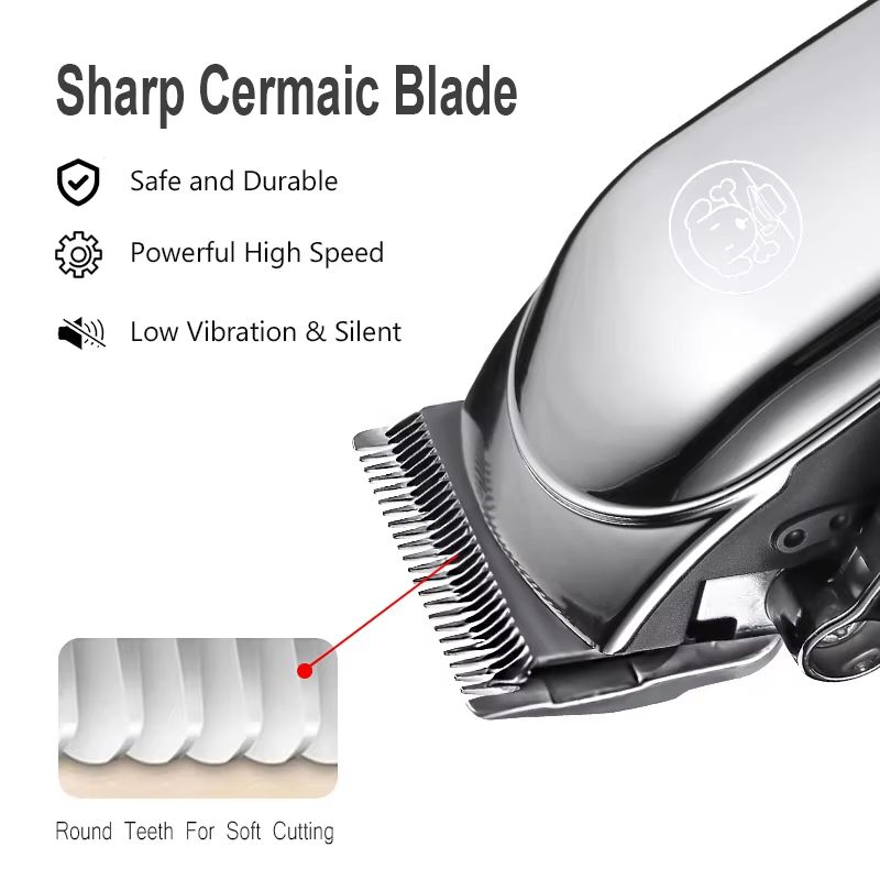 Professional Pet Grooming Clipper – Quiet Dog Hair Trimmer and Cat Shaver with Complete Grooming Kit