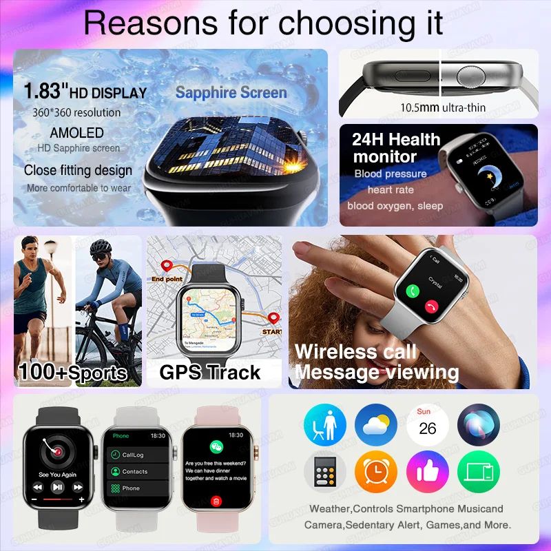 Series 11 AMOLED GPS Smartwatch with Bluetooth Calling
