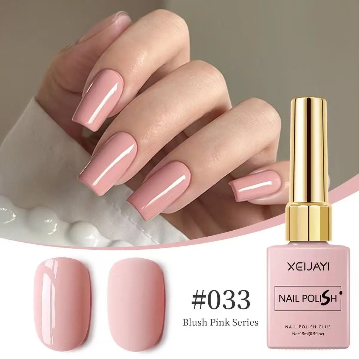 Long-Lasting Pink Gel Nail Polish