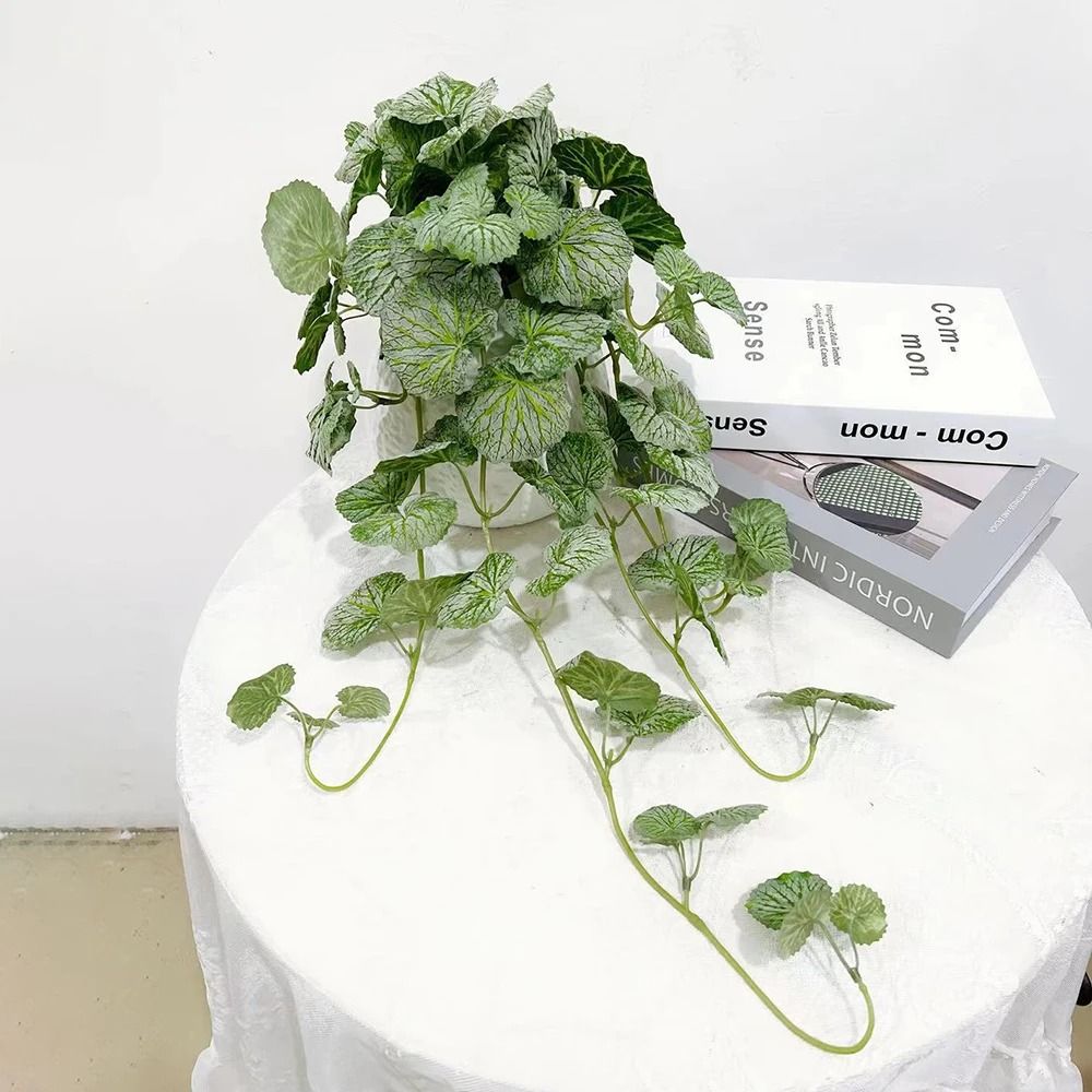 Artificial Hanging Vine Plant Crabapple Leaf Greenery Wall Decor For Home