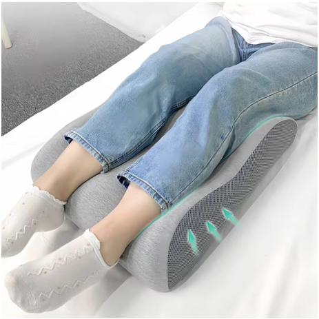 Ergonomic Memory Foam Leg Pillow, Foot Raiser Cushion, Stress Relief Support, Body Pillow for Pregnant Comfort