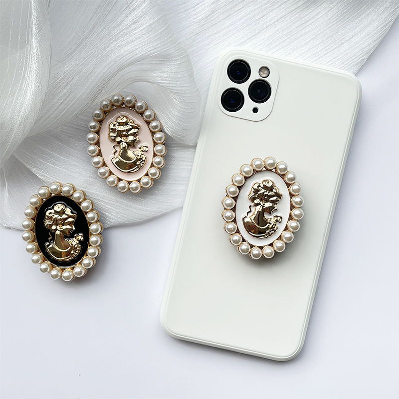 Pearl Gloss Phone Ring Holder Foldable Phone Stand Grip