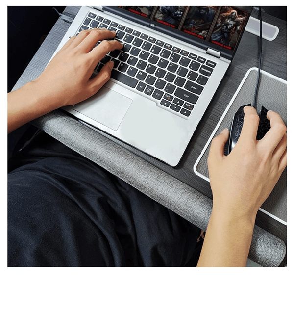 Portable Laptop Desk with Mouse Pad and Anti Slip Design