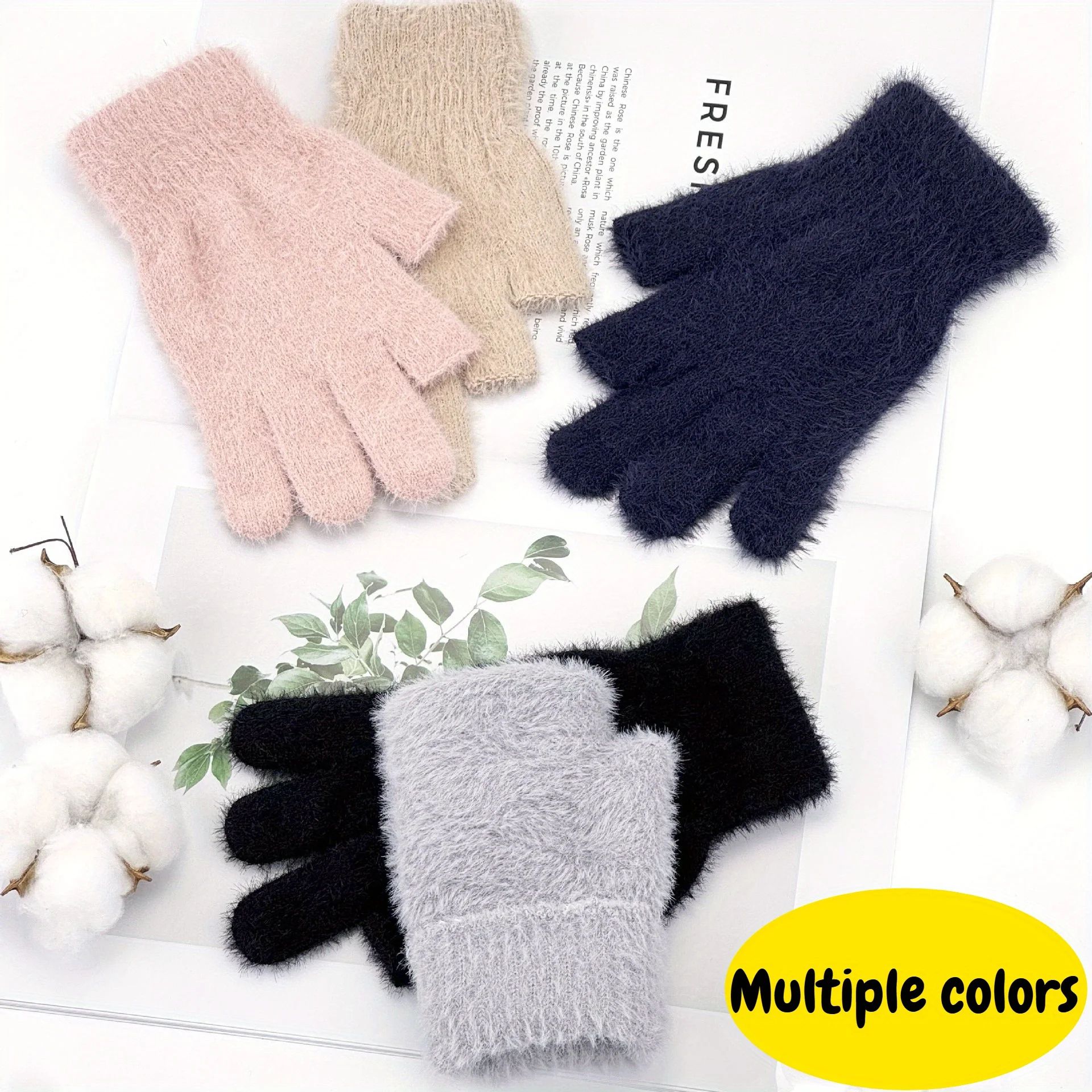 Winter Fingerless Touch Gloves