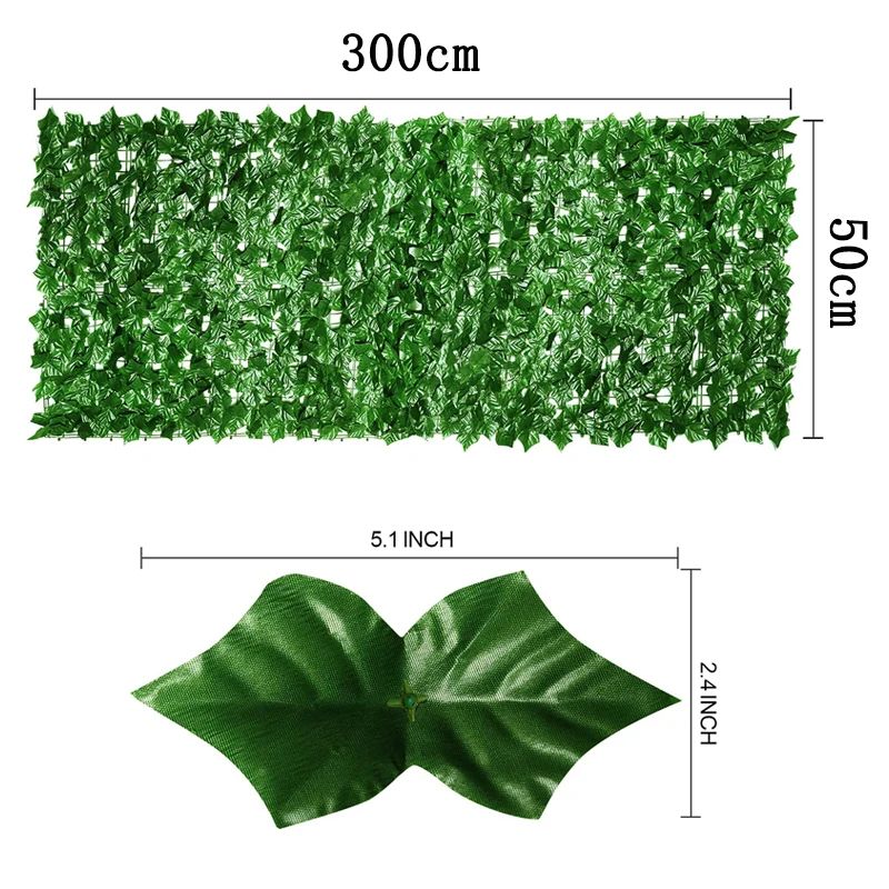 Artificial Ivy Privacy Fence Panel