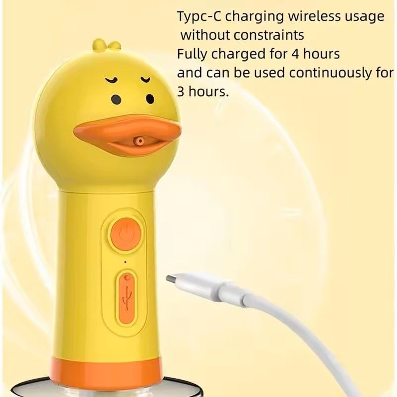 Yellow Duck USB Rechargeable Pet Foaming Bath Machine – Automatic Foam Soap Dispenser for Dogs & Cats