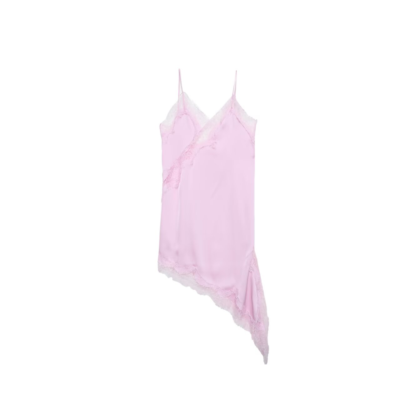 Women's Lace Asymmetrical Dress Sexy, Summer Suspender Dress, Fashionable New Temperament Evening Wear