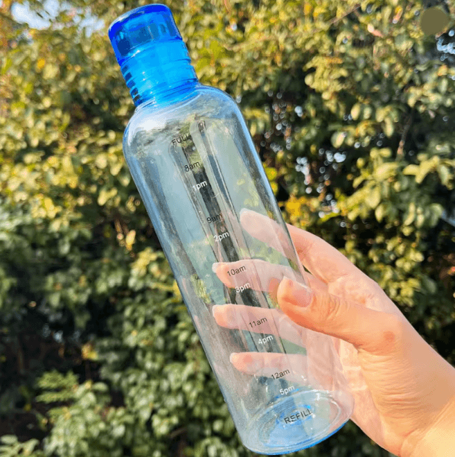 HydraTrack Leakproof Water Bottle with Time Scale 700ml