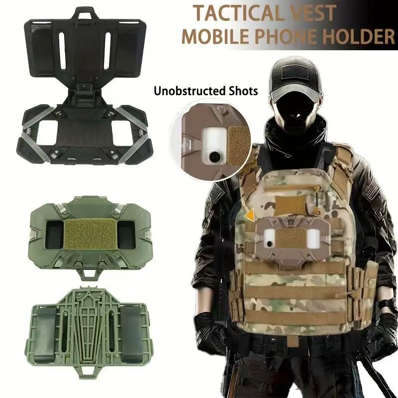 Tactical MOLLE Phone Chest Rig Holder Navigation Board for Hunting Hiking Outdoor Gear