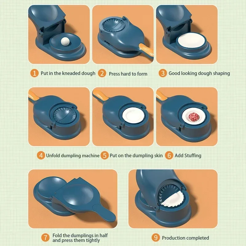 Automatic Dumpling Maker, Dough Press, Ravioli Wrapper Mold, Kitchen Tools for Quick Dumplings