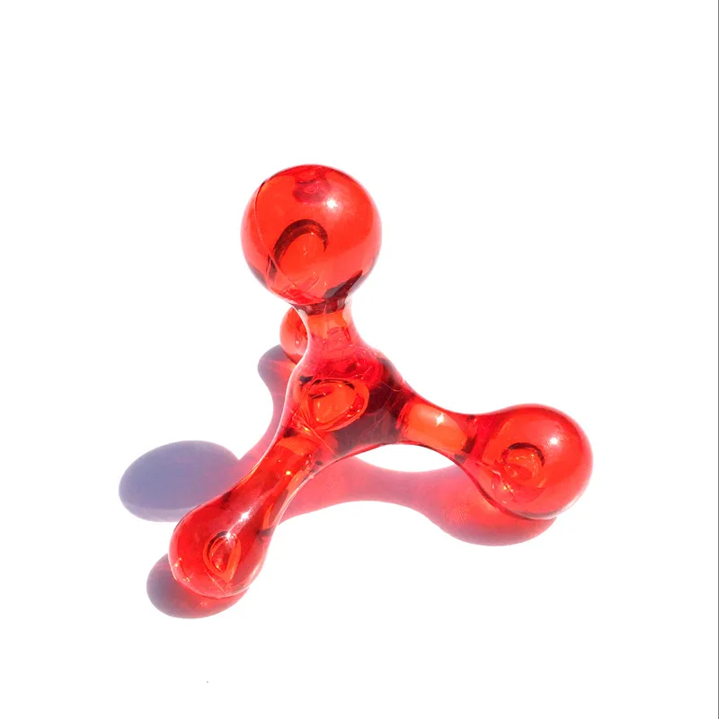 Useful 4 Balls Mini Manual Massager, Arm Back Leg Head Foot Acupuncture Point, Relaxation Tool, Eliminate Oedema Fat