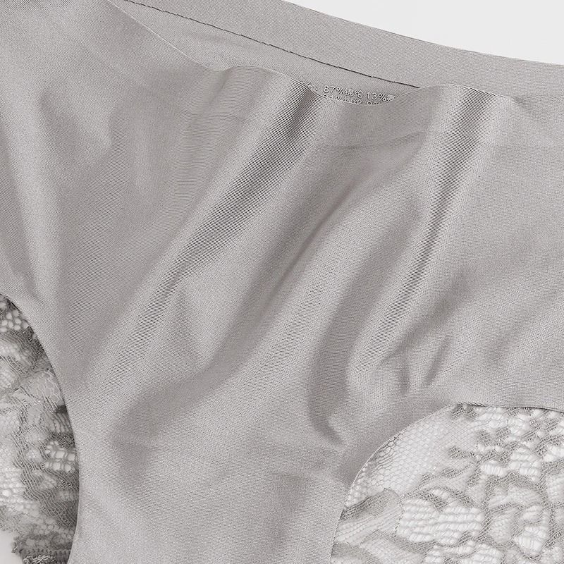 Womens Panties Lace Underwear Satin Briefs Three Piece Set Soft Cozy Underpants