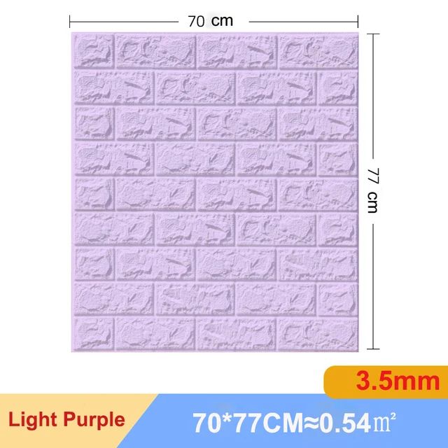 3D Brick Wall Sticker Set Self Adhesive Panels