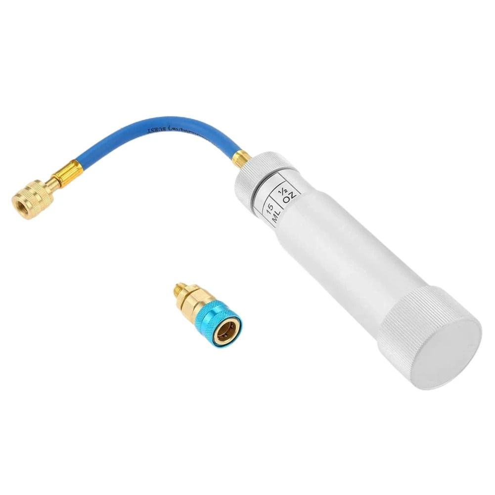 Vehicle Oil and Refrigerant Injection Tool with Filler Tube Adapter