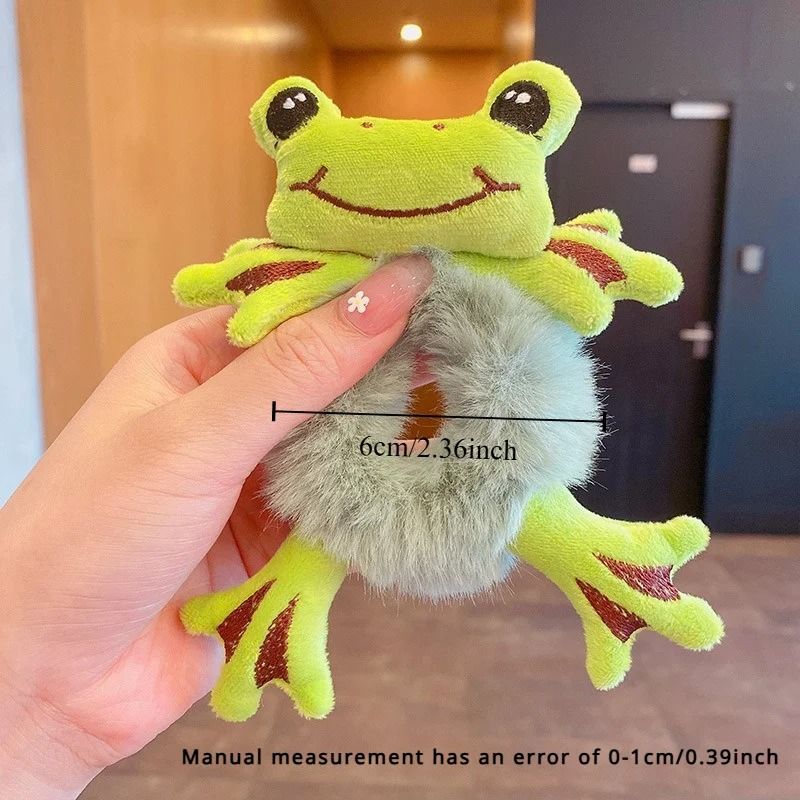 Funny Frog Plush Elastic Hair Scrunchie
