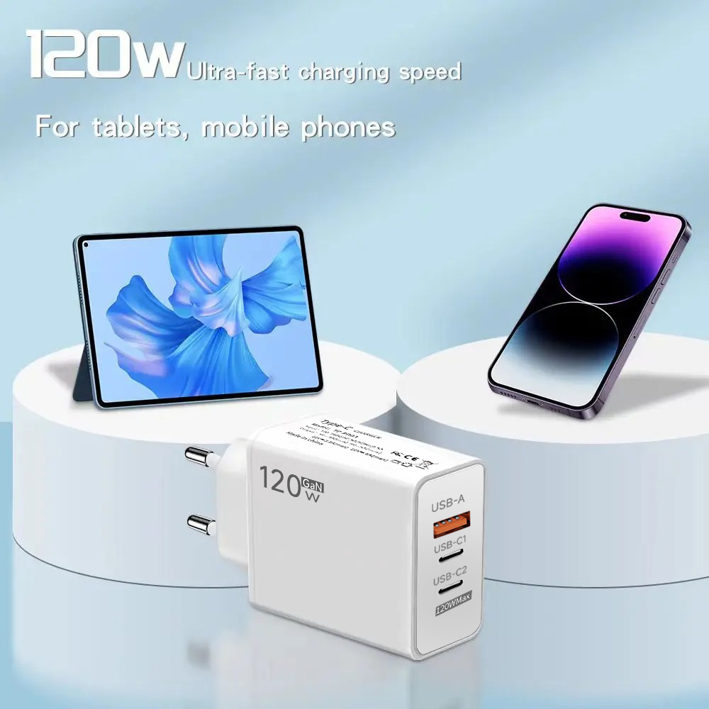 USB C Fast Charging Wall Charger Quick Charger Type C Cable Ports