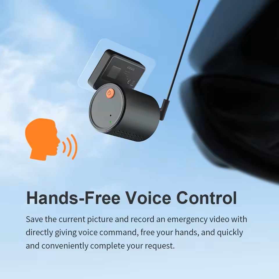 2K Smart Dash Cam with WiFi, Night Vision, and App Monitoring