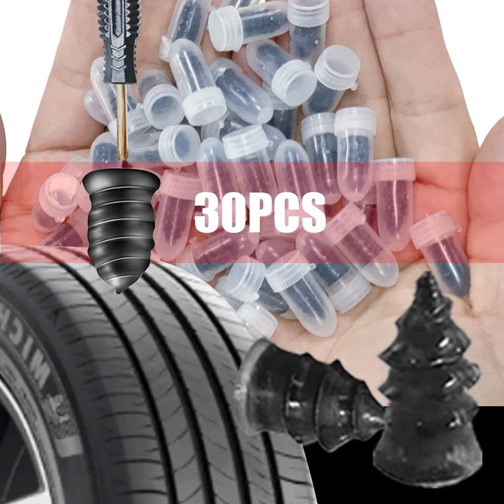 Universal Tire Repair Rubber Nail Set for Car, Motorcycle, Truck and Bike, Easy Puncture Plug Nails Tool