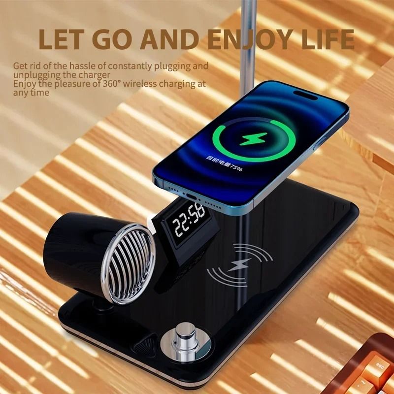Multifunction Bluetooth Wireless Charging Table Lamp