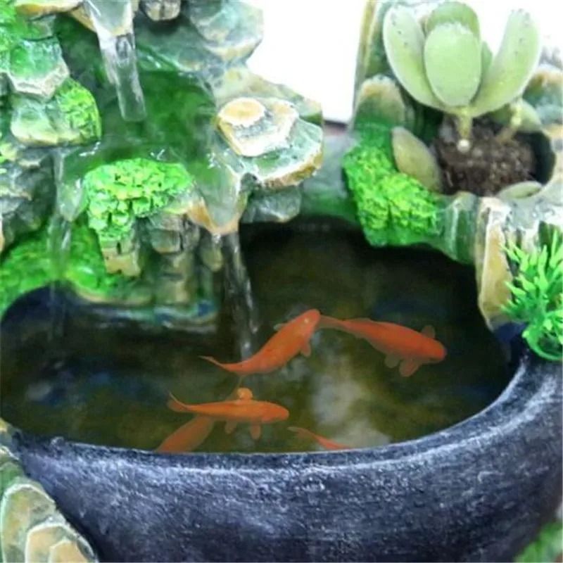 Feng Shui Waterfall Fountain with LED Lights