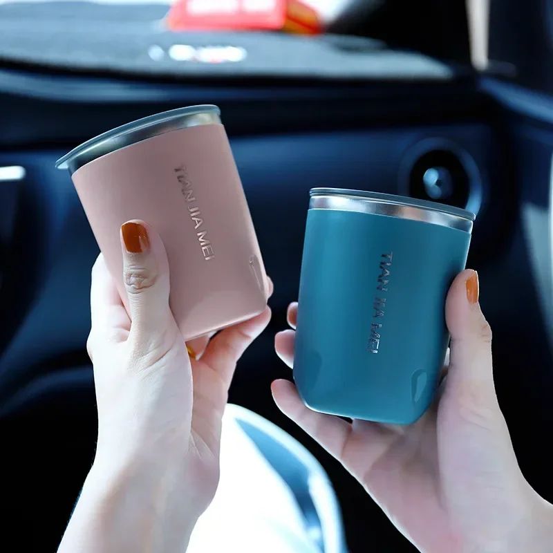 Stainless Steel Insulated Thermos Cup – Portable Leakproof Coffee & Milk Travel Mug