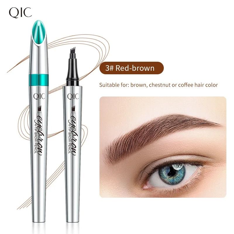 Ultra-Fine Waterproof Liquid Eyebrow Pencil – 3D Long-Lasting Dark Brown