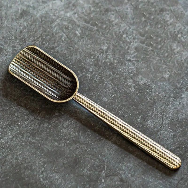CloudElegance Alloy Tea Spoon – Retro Auspicious Cloud Kung Fu Tea Shovel Tool