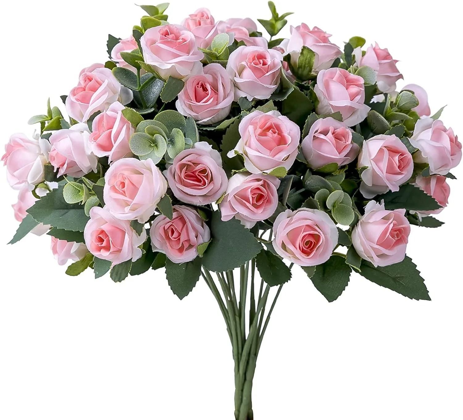 Grand Botanical Silk Rose & Eucalyptus Bouquet
