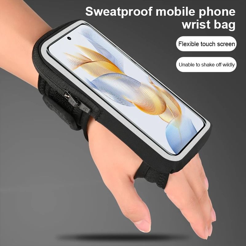HAISSKY Sports Cycling Running Wrist Bag for iPhone Up to 6.9 Inches