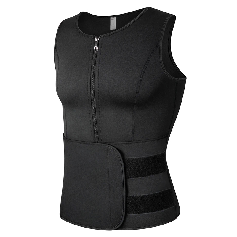 Sauna Suit Sweat Vest for Men, Body Shaper Waist Trainer, Weight Loss Shirt, Slimming Underwear, Fat Burner Workout Tank