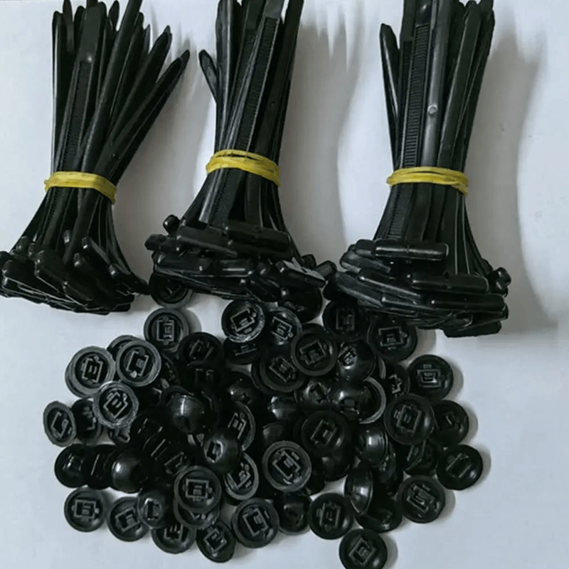 GripLock 100 Pack Heavy Duty Nylon Cable Ties with Self Locking Design