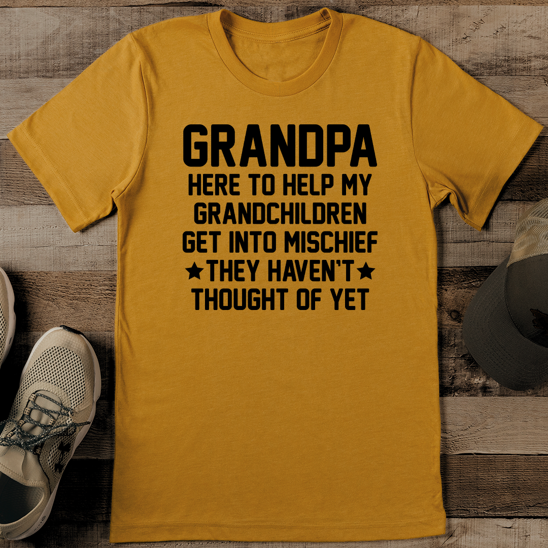 Grandpa Here To Help My Grandchildren Tee