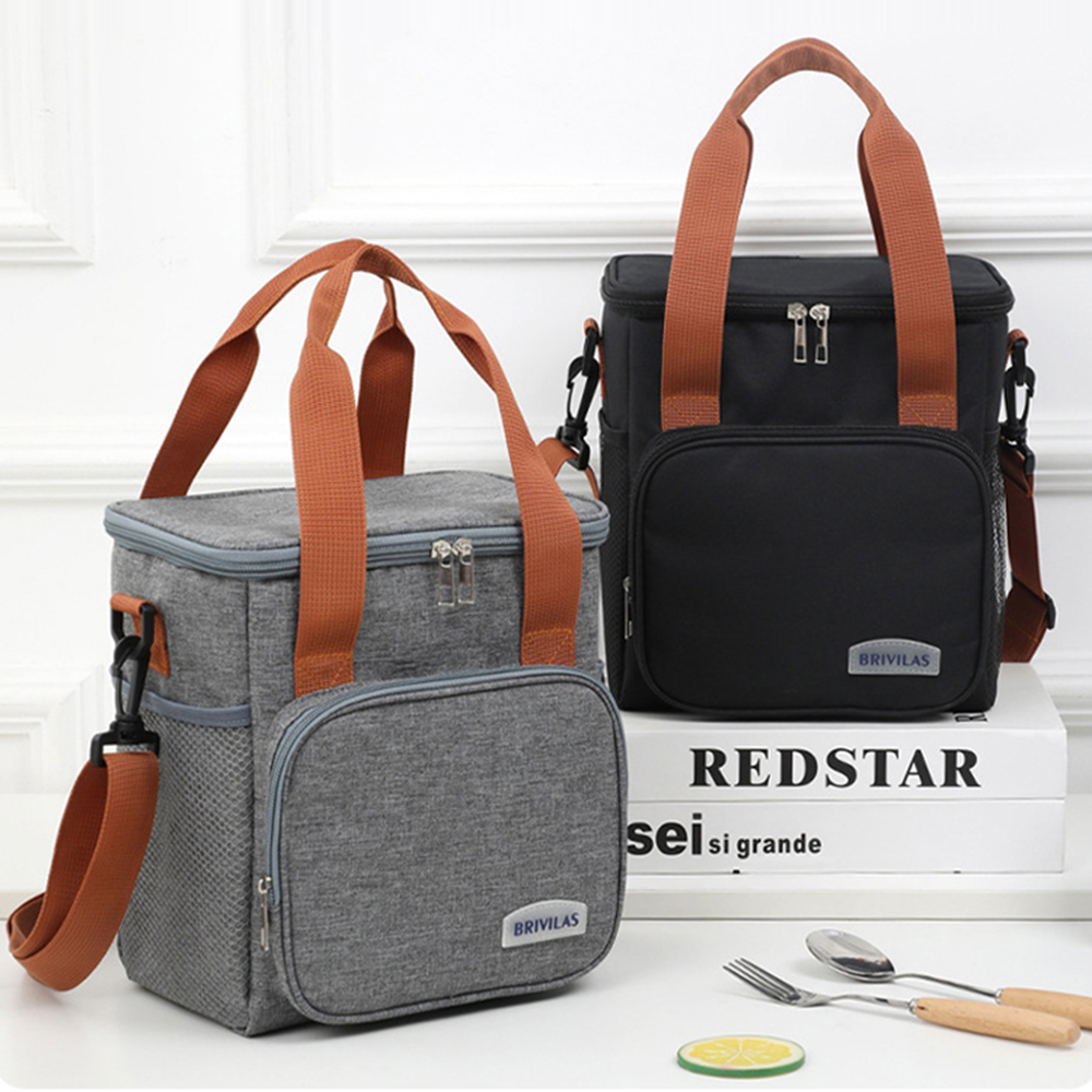 Fashionable Large Capacity Crossbody Insulated Lunch Bag – Thickened & Stylish Business Lunch Cooler