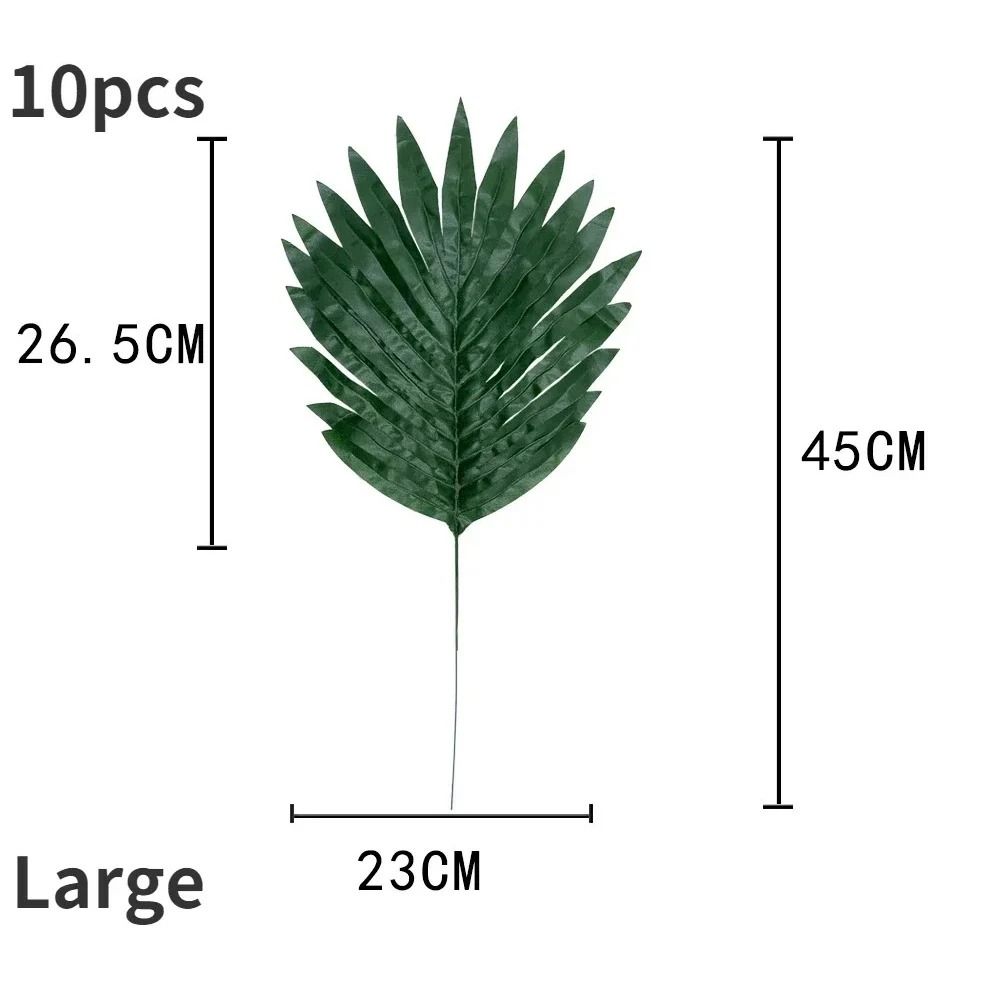 Hawaii Artificial Palm Leaf Set – High-Definition Tropical Botanical Accents