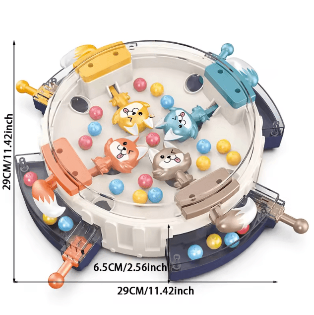 Family Interactive Desktop Game Hungry Wolf Eating Beans Challenge Puzzle