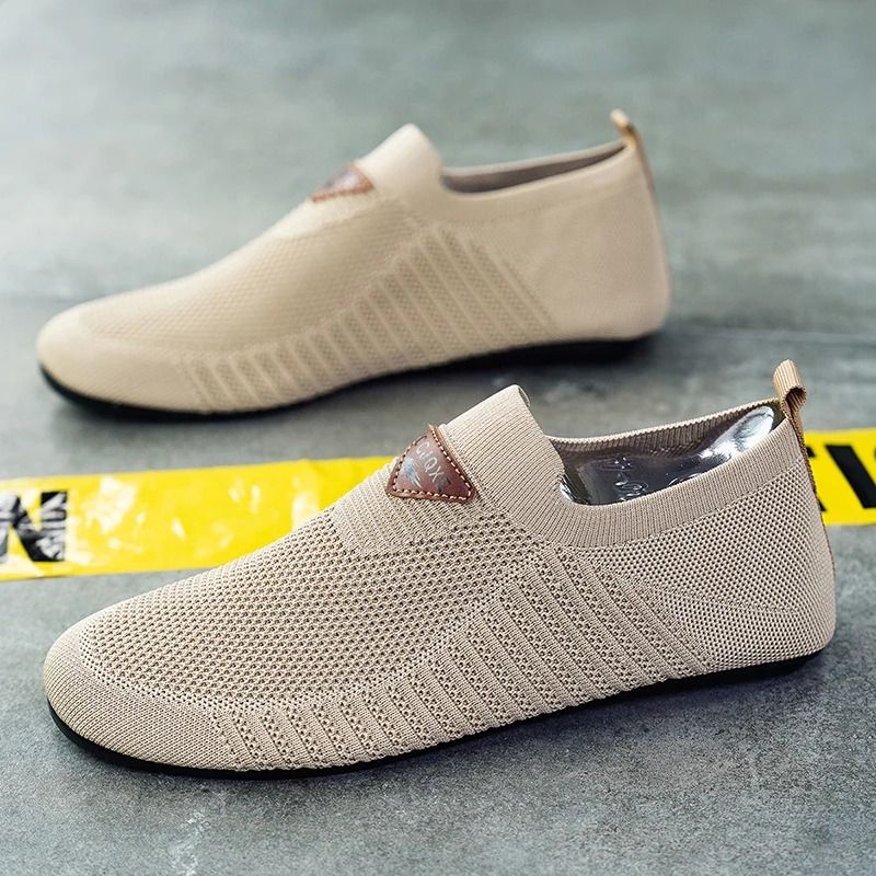 Mens Breathable Mesh Loafers Lightweight Slip On Driving Moccasins Casual Walking Shoes