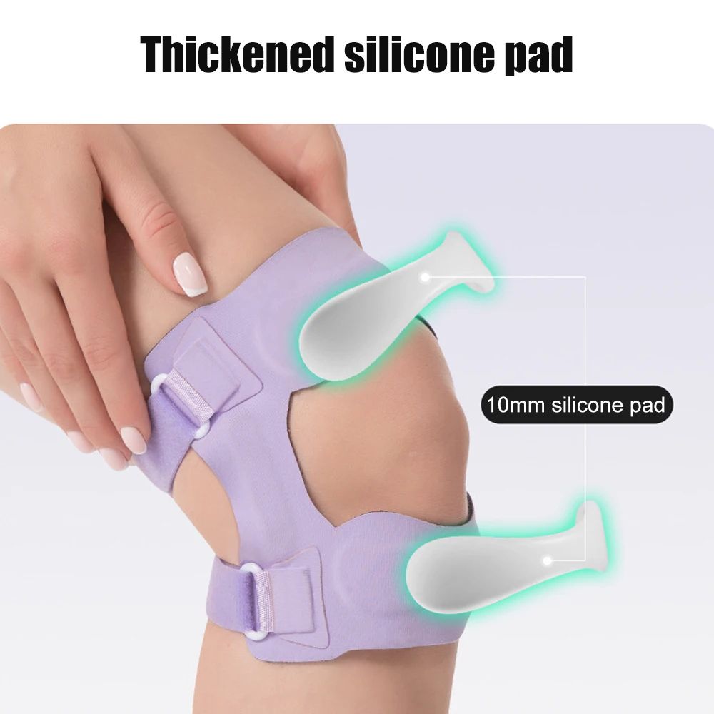 Patella Knee Support Strap with Side Stabilizers & Gel Pads – Adjustable Knee Brace for Pain Relief & Sports Protection