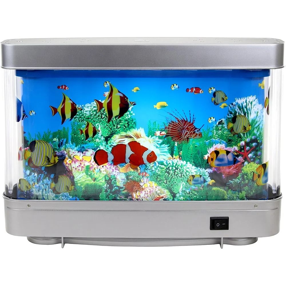 Tropical Fish Tank Lamp Virtual Ocean Motion Night Light