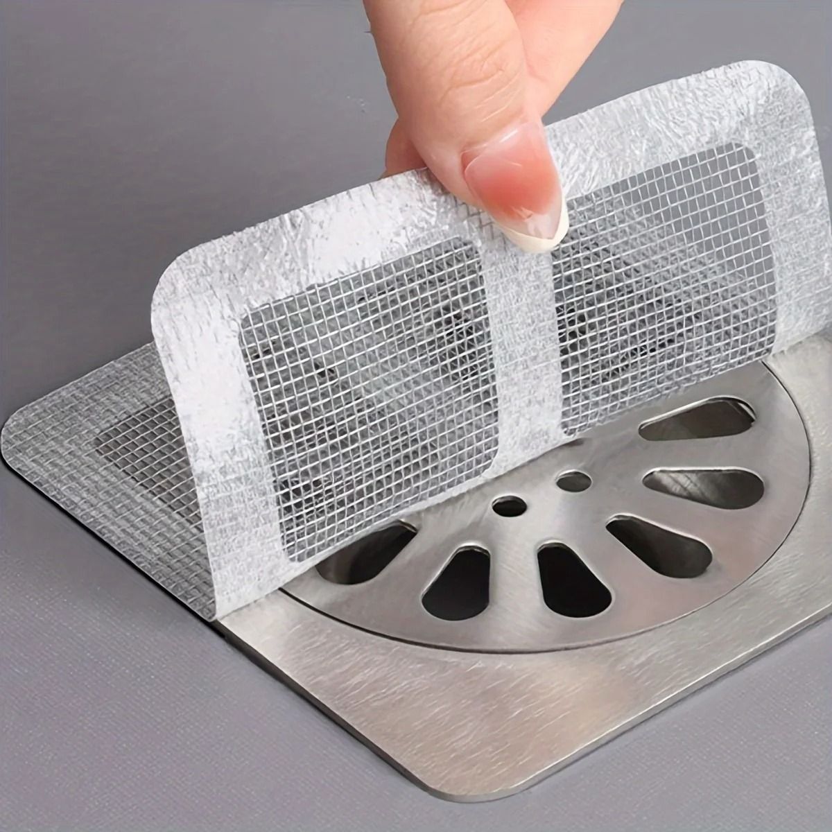 Shower Drain Hair Catcher Mesh Filter Stickers