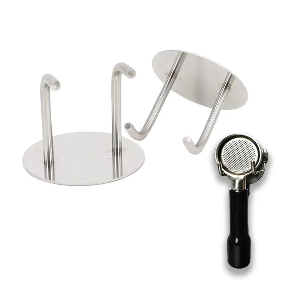 Self-Adhesive Bottomless Portafilter Wall Rack – Coffee Portafilter Holder for 51–58mm Espresso Tools