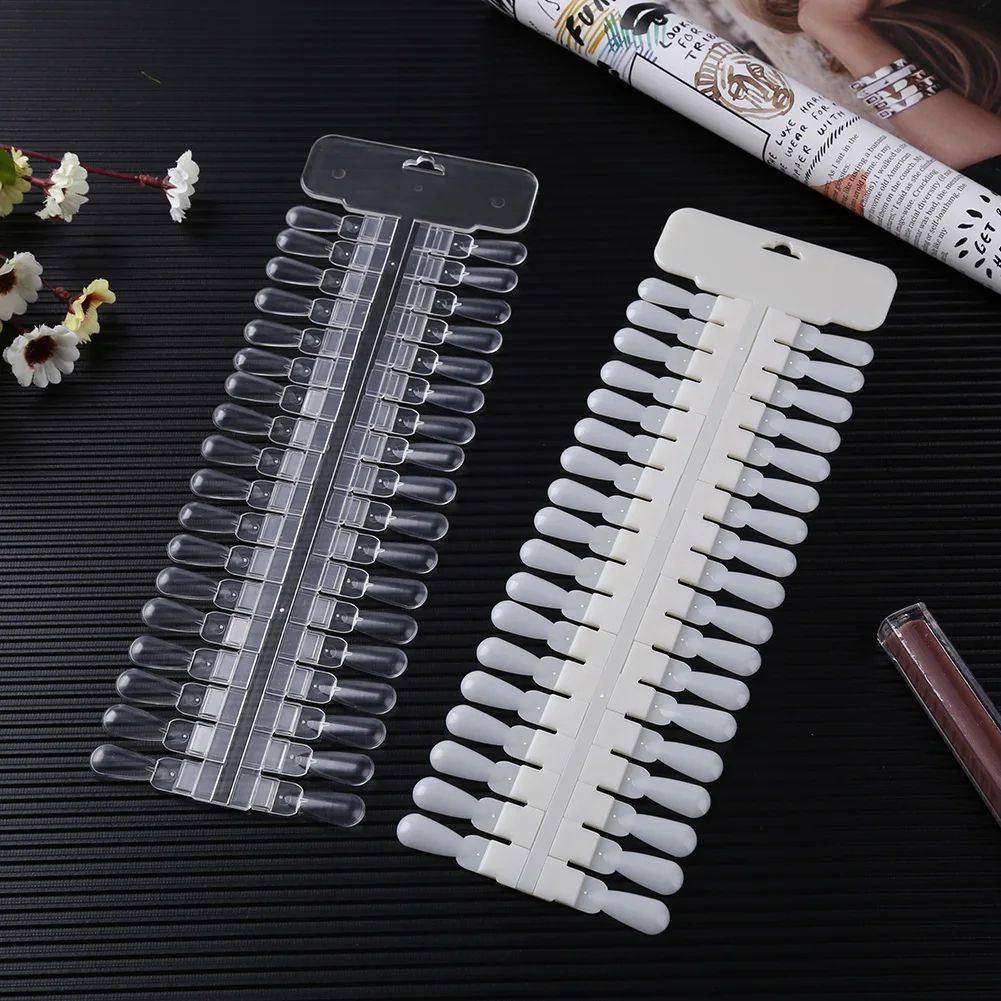 36-Slot Nail Display Board & Manicure Practice Set with Removable False Nail Tips