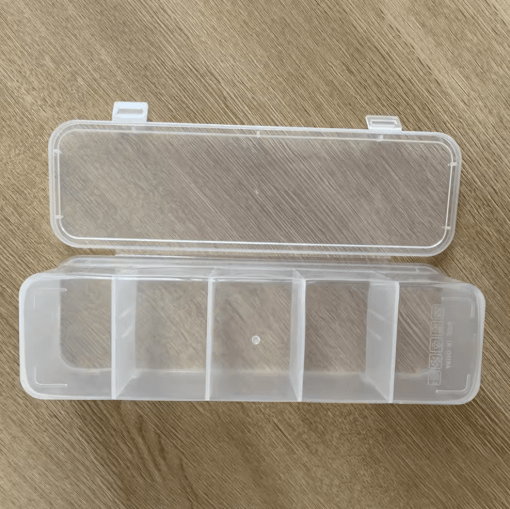 5 Compartment Plastic Jewelry and Hair Accessories Storage Box Desktop Organizer